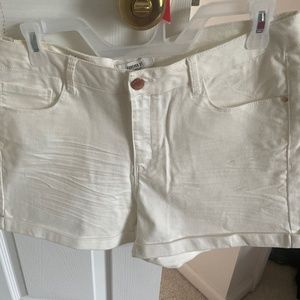 NWT forever 21 high waisted white shorts
